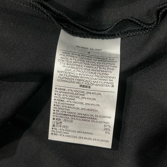 Banana Republic Black Midi Swing Skirt Size 4 Women’s - Picture 5 of 5